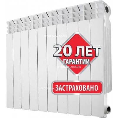 Биметаллический радиатор отопления Prom 500/100 6 секций би-мет.