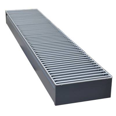 Внутрипольный конвектор длиной 2,1 м - 3 м КЗТО Бриз В 240x85x2200